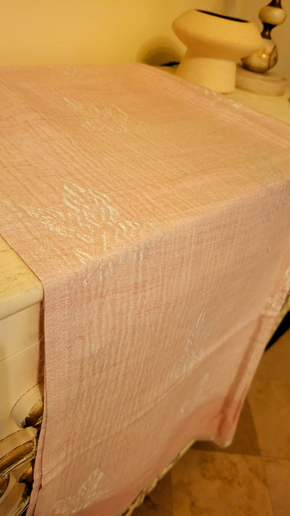 Baby Pink : Mini shawl kaani