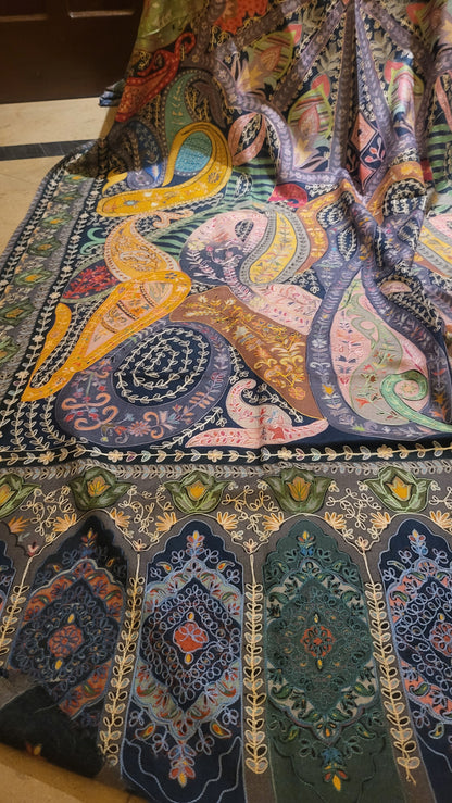 Reelkaar kalamkari : shawl