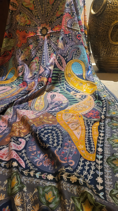 Reelkaar kalamkari : shawl