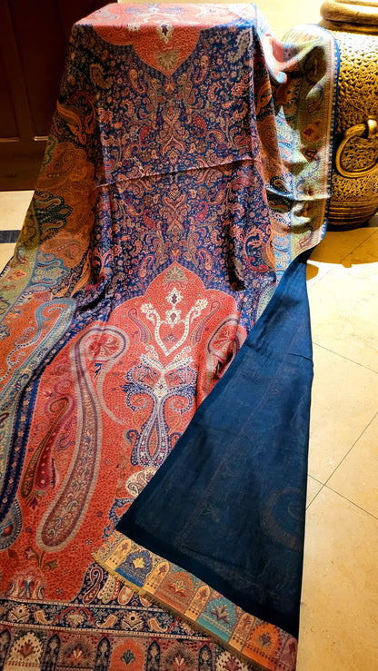 Blue affair : kanni shawl