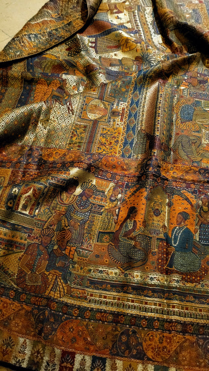 Mughal darbar : Moonlight Silky kaani shawl