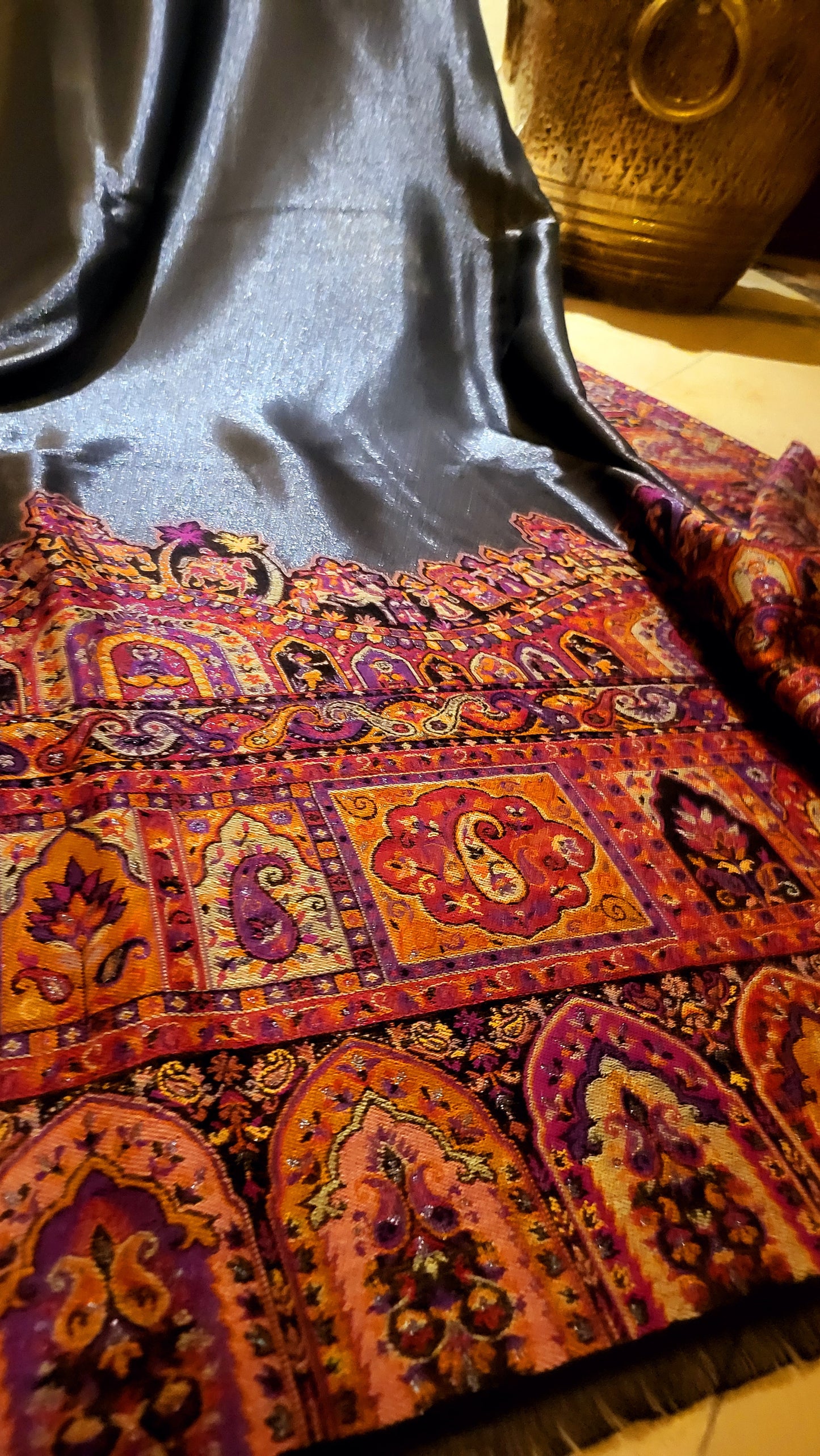 Reversible Moonlight : kanni shawl