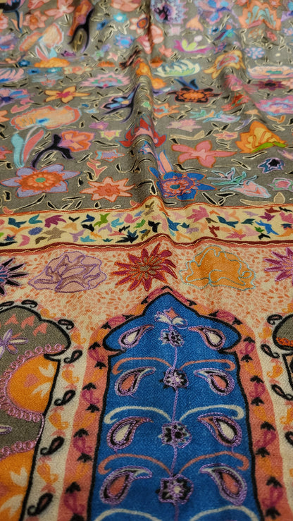 Reelkar embroidered pashmina