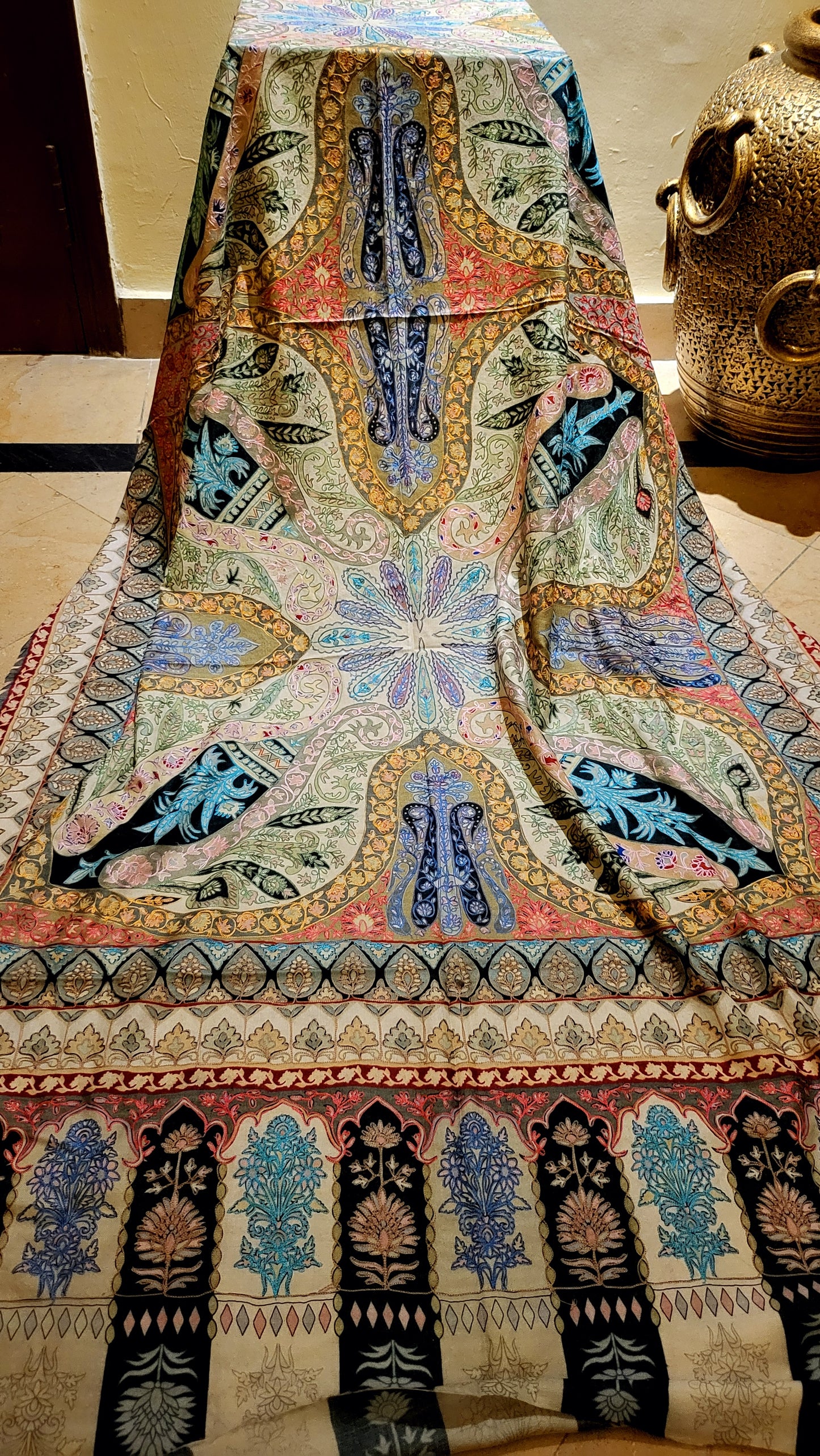 Reelkaar shawl : kalamkari pashmina