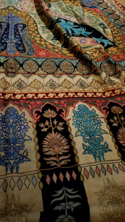 Reelkaar shawl : kalamkari pashmina