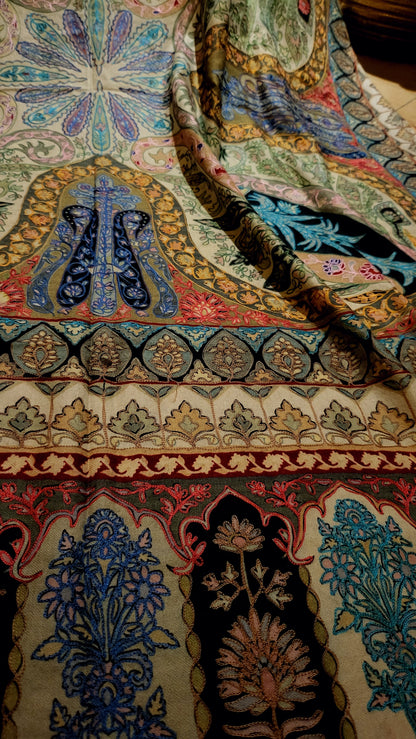 Reelkaar shawl : kalamkari pashmina