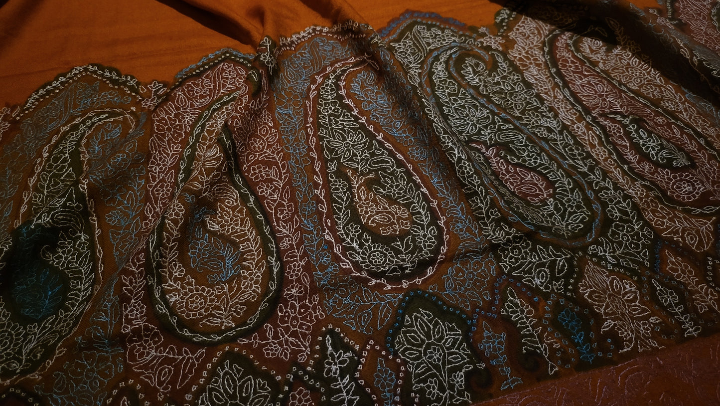 Luxury kalamkari : Toosh shawl