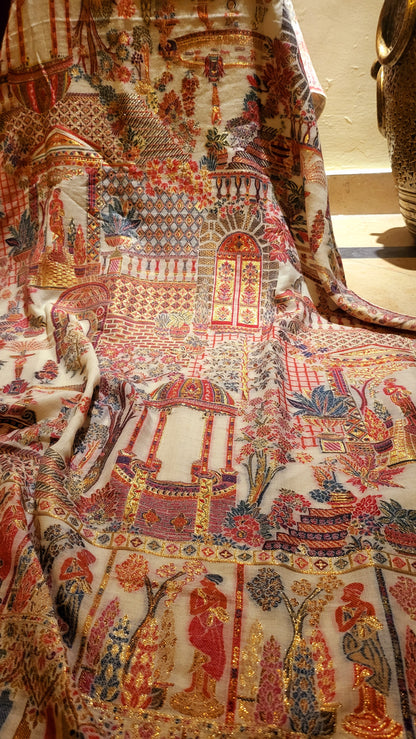 Darbari kaani : zari woven