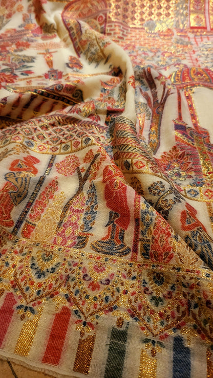 Darbari kaani : zari woven