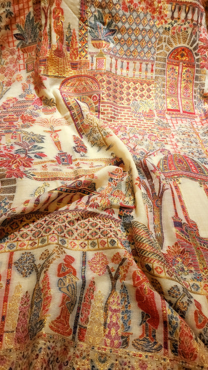 Darbari kaani : zari woven