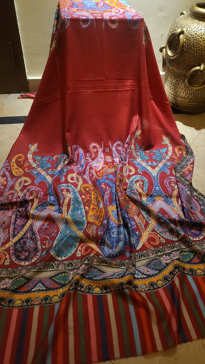 Reelkaar kalamkar : shawl