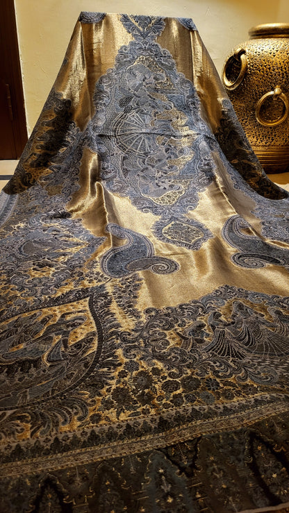 Gold and grey : Jodha akbar shawl