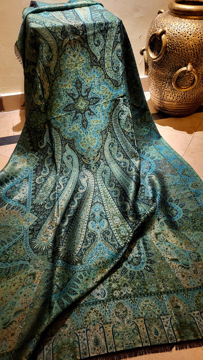 Emerald : Gandhara kanni shawl