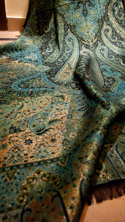 Emerald : Gandhara kanni shawl