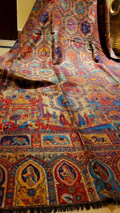 Noor mehal : Moonlight kanni shawl