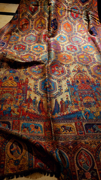 Noor mehal : Moonlight kanni shawl