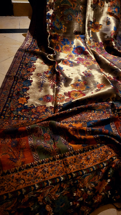Silky moonlight : kanni shawl