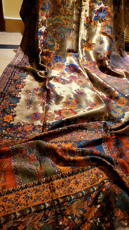 Silky moonlight : kanni shawl