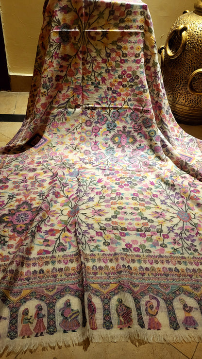 Garden of dream : persian kanni shawl