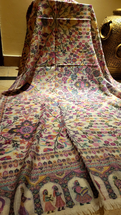 Garden of dream : persian kanni shawl