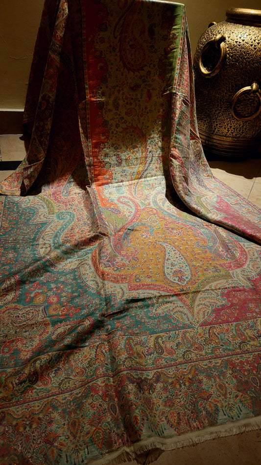 Gandhara moonlight : Reversible shawl