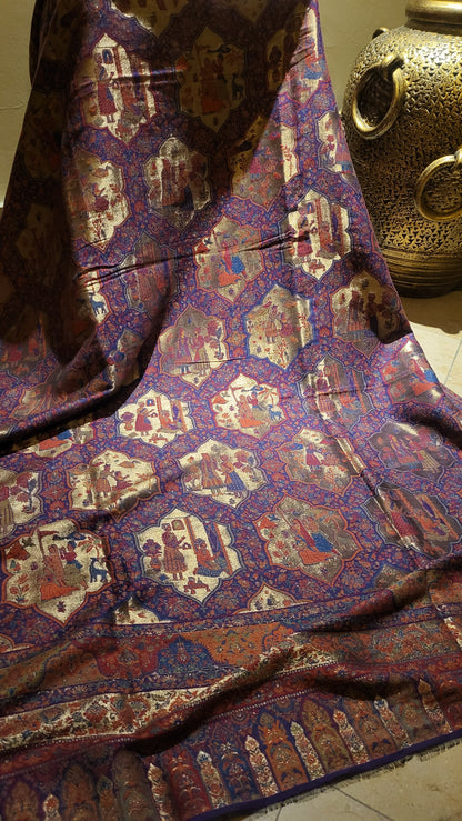 Noor mahal : kaani Reversible  shawl