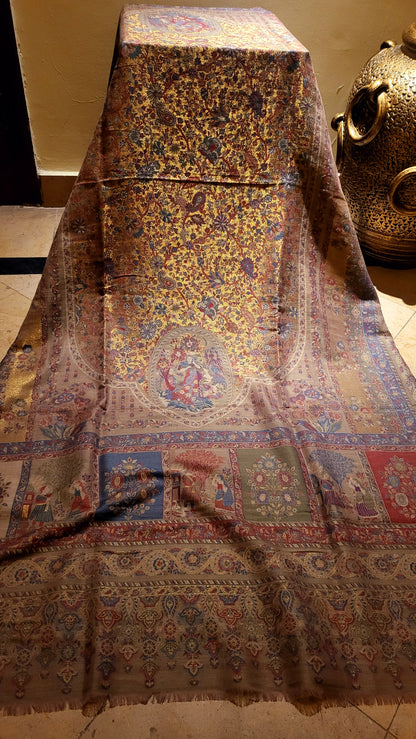 Mughal darbar : pashmina kaani shawl