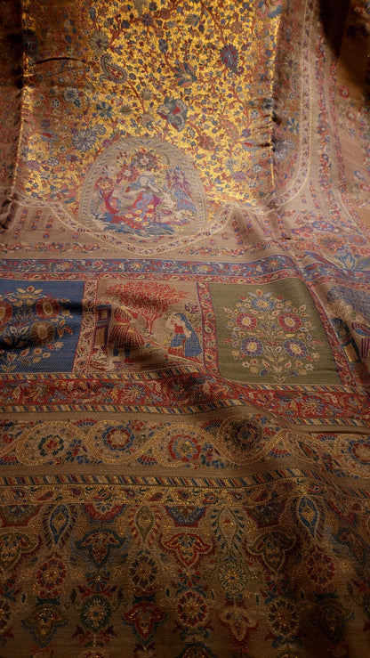 Mughal darbar : pashmina kaani shawl