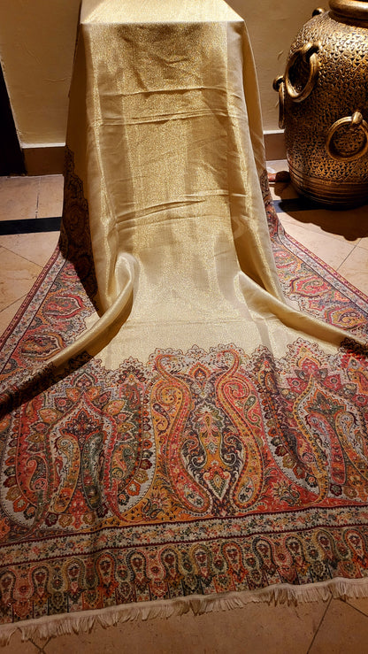 Offwhite Gandhara : Moonlight kanni shawl