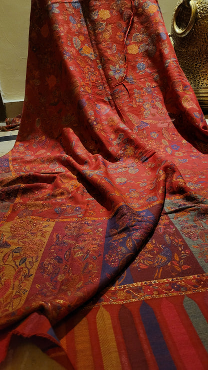 Red Toosh kanni : shawl