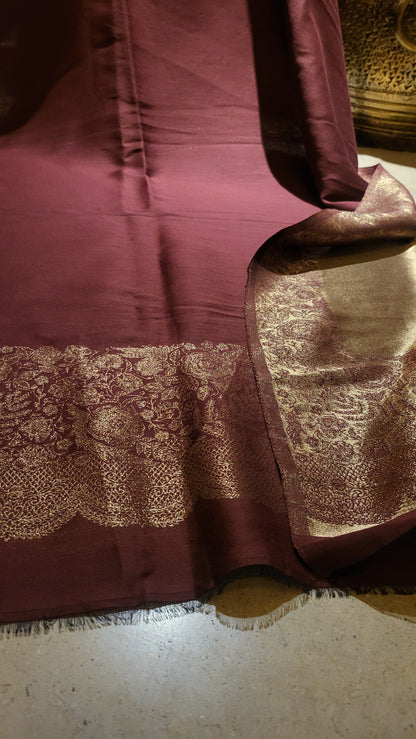 Plum and gold : Moonlight shawl