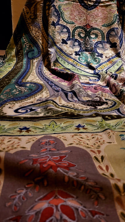 Beige and bold : Reelkaar shawl