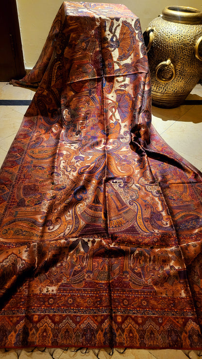 Shikargah shawl : silky moonlight kaani