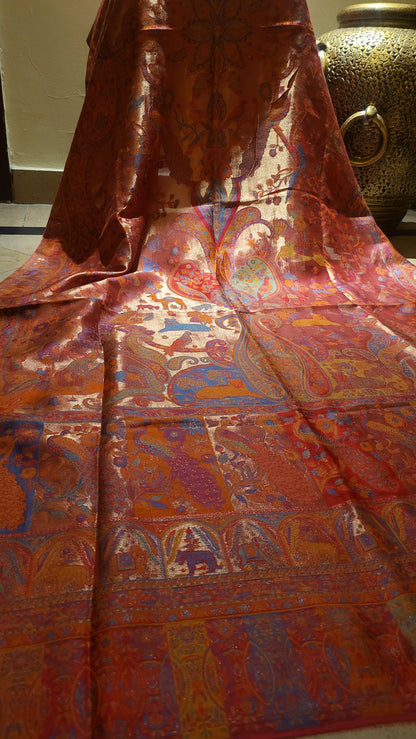 Laila's silky moonlight : kaani shawl