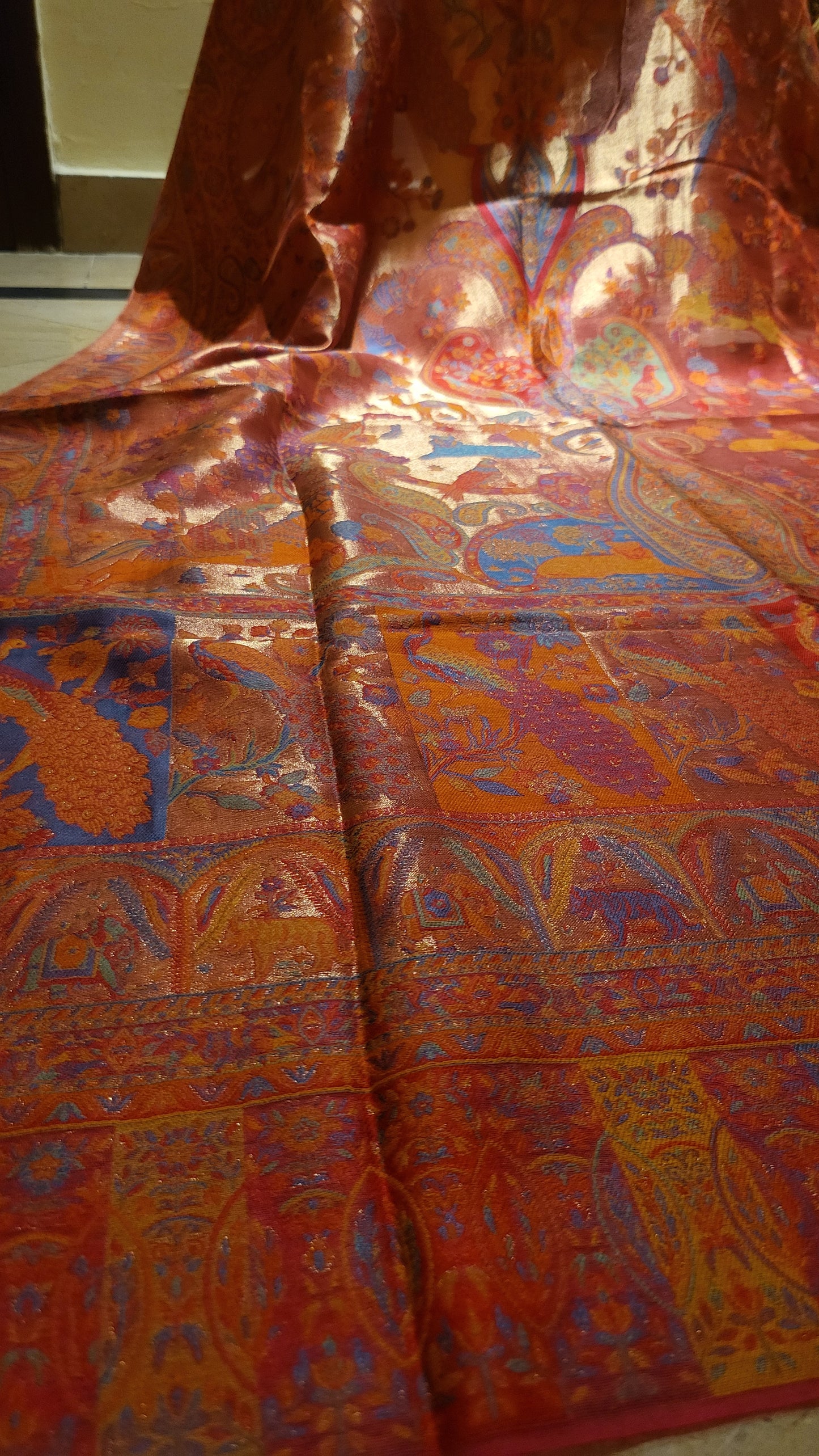 Laila's silky moonlight : kaani shawl