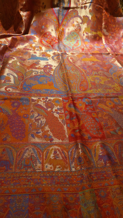 Laila's silky moonlight : kaani shawl