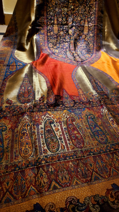 Silky moonlight : Pashmina kaani shawl