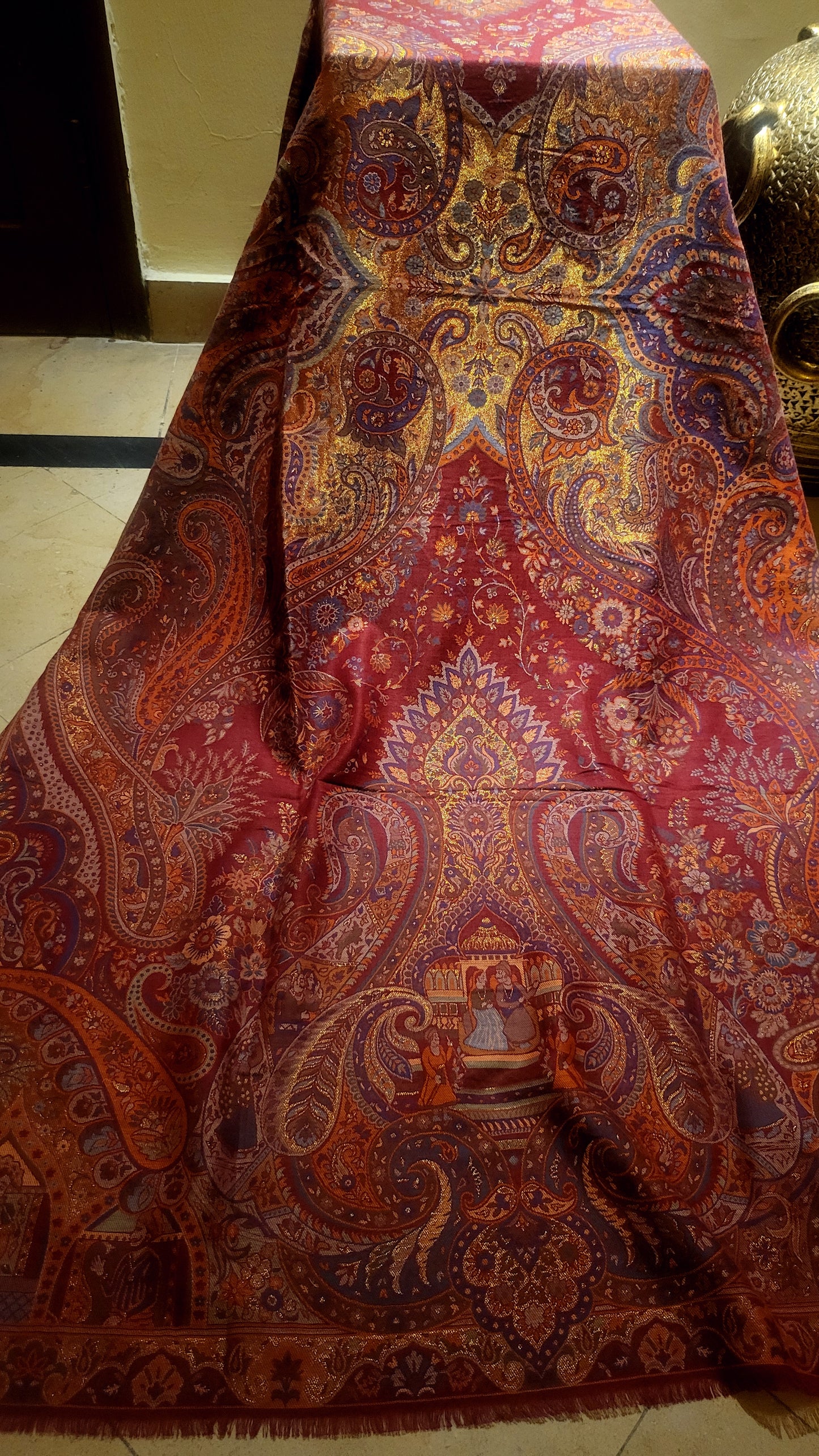 Antique Kaani Moonlight : shawl