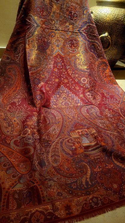 Antique Kaani Moonlight : shawl