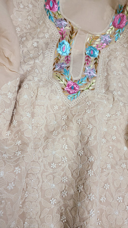 Parsi gara : chikankari shirt