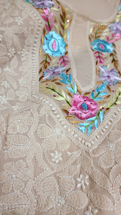 Parsi gara : chikankari shirt