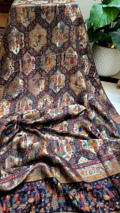 Silky moonlight : pashmina shawl