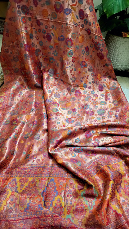 Silky moonlight : pashmina shawl