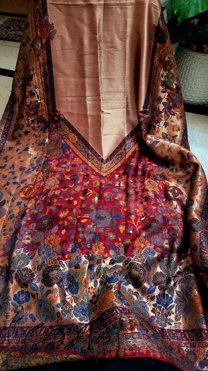 Silky moonlight : pashmina shawl