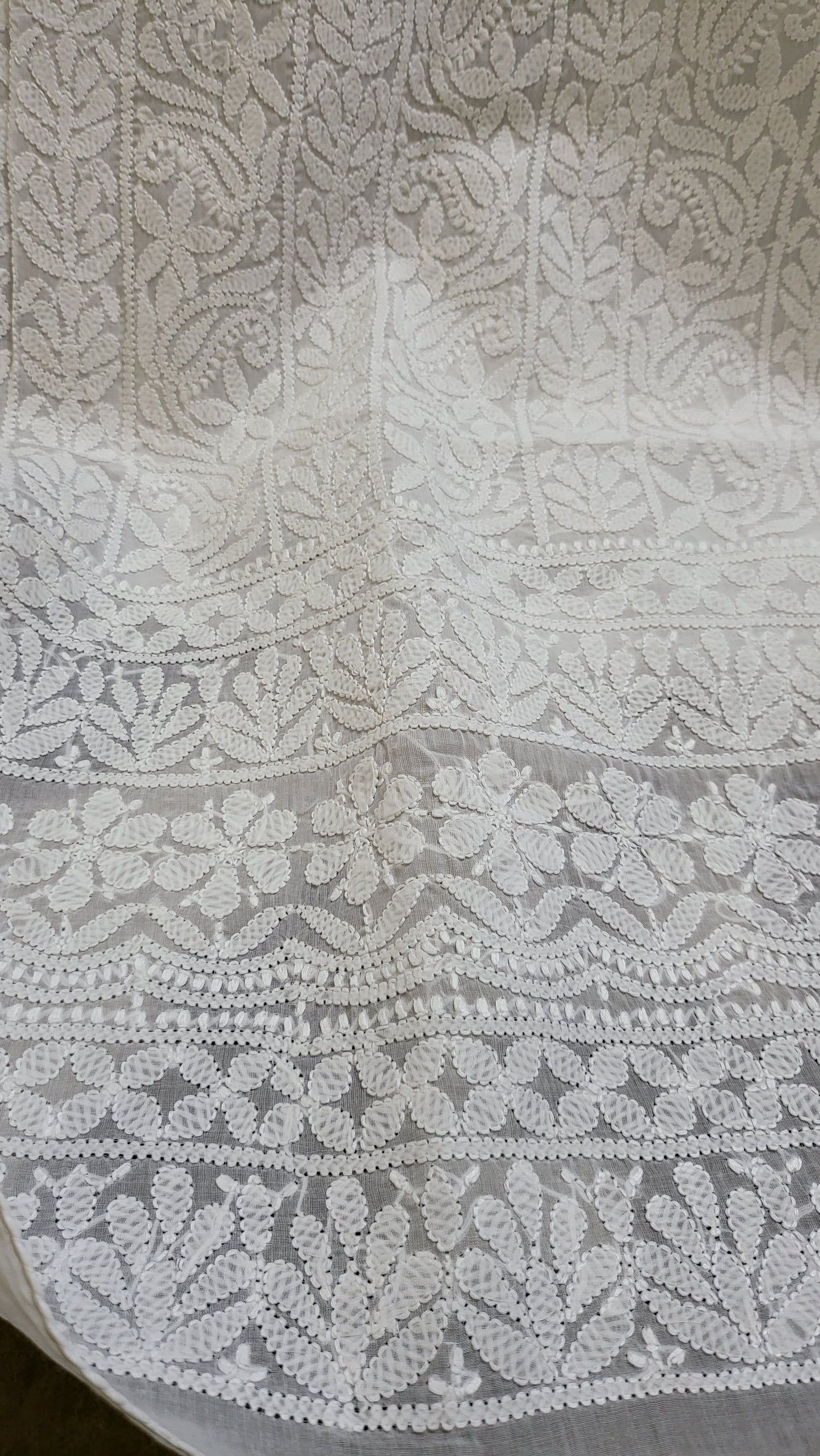 White : chikankari shirt
