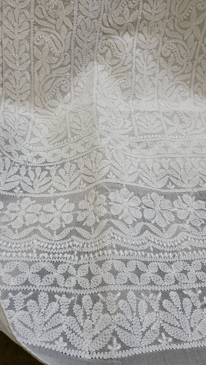 White : chikankari shirt