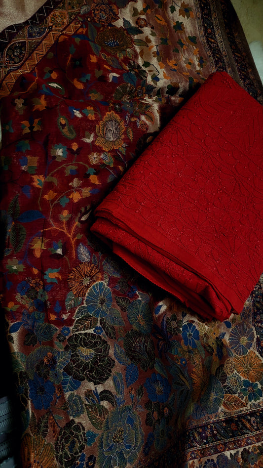 Combo offer : shirt with moonlight dupata