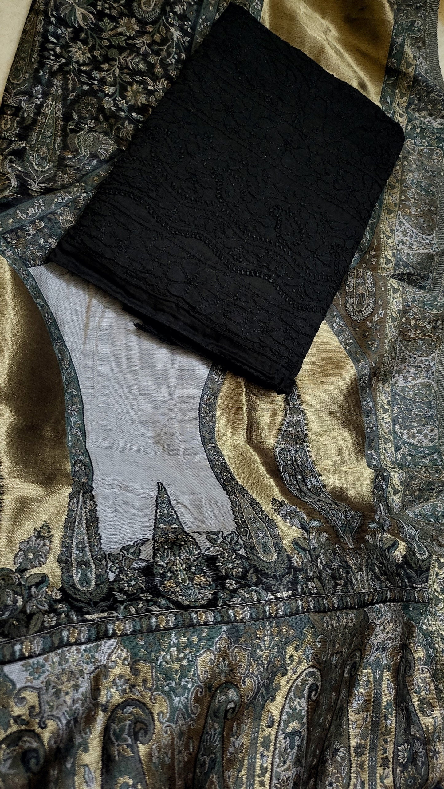 Combo offer : shirt with moonlight dupata