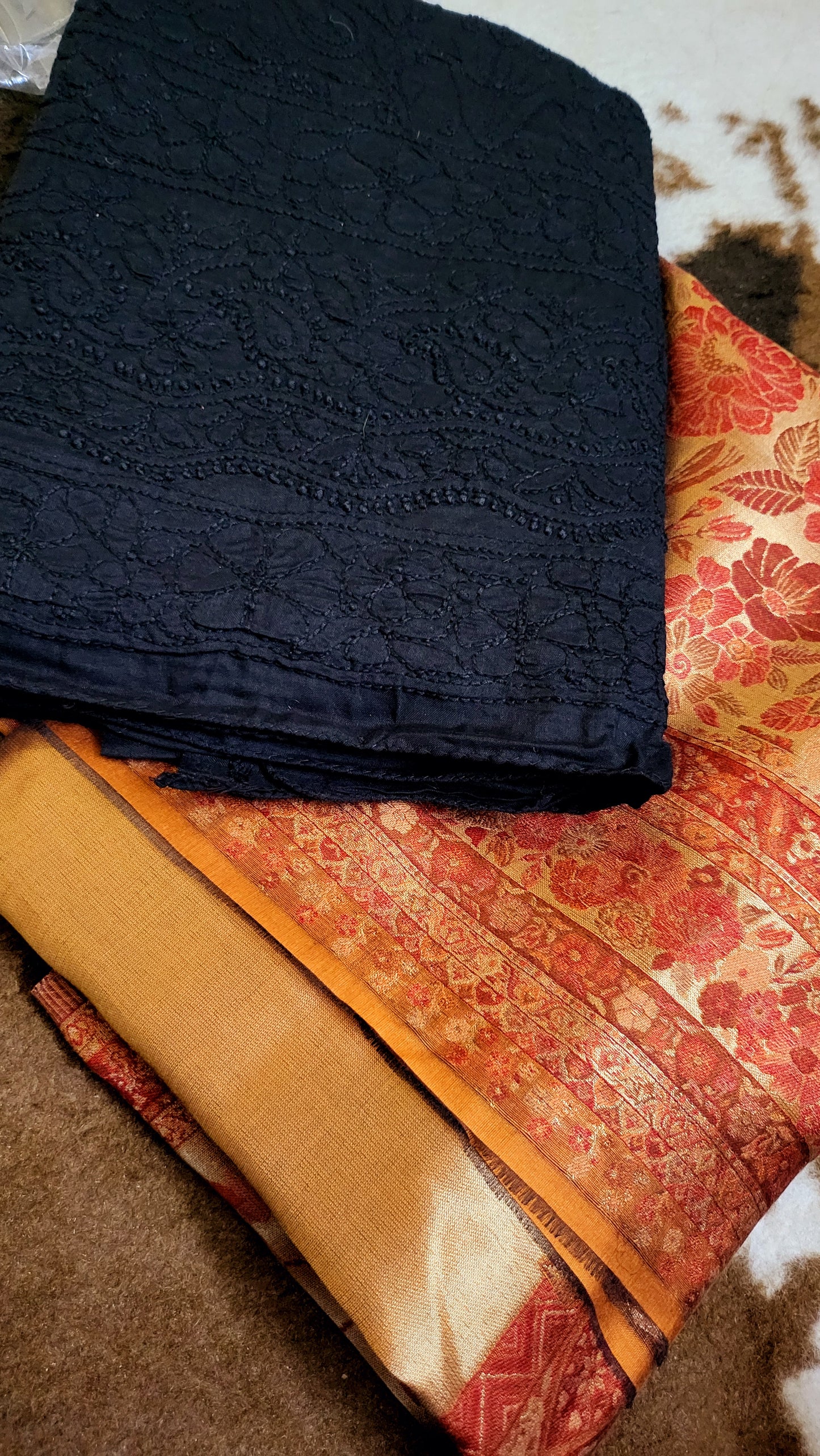 Combo offer : chikankari shirt with moonlight dupata