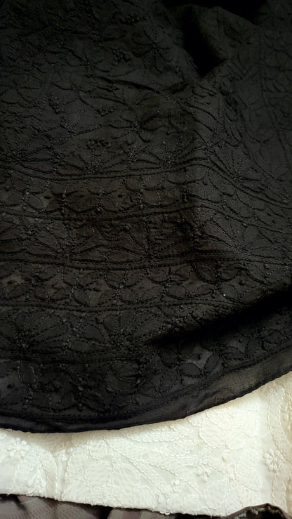 Combo offer : chikankari with moonlight dupata